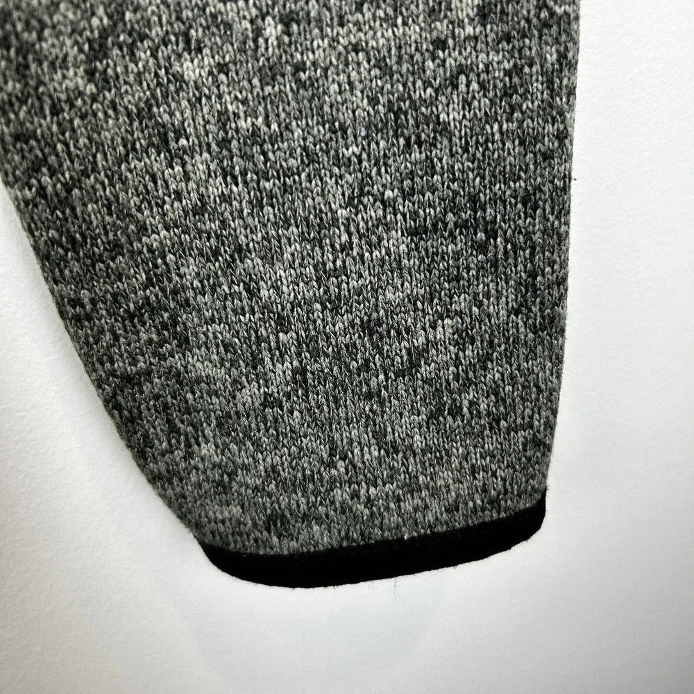 Eddie Bauer Sweatshirt Womens L Pullover 1/4 Snap Gray Heather Fleece Cozy